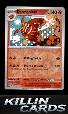 Reverse Holofoil Darmanitan 035/167 Pokemon Uncommon SV06: Twilight Masquerade C