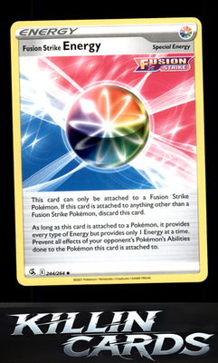 Fusion Strike Energy 244/264 Pokemon Uncommon SWSH08: Fusion Strike Card NM