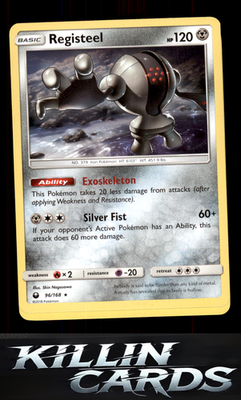 Registeel 96/168 Pokemon Rare SM - Celestial Storm Card LP