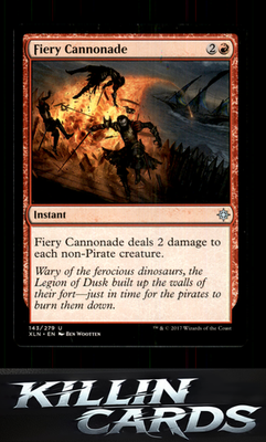 Fiery Cannonade 143 Magic U Ixalan Card NM