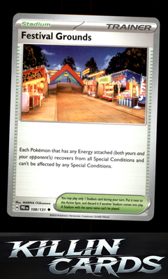 Festival Grounds 108/131 Pokemon Uncommon SV: Prismatic Evolutions Card NM