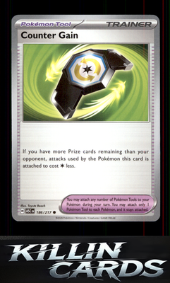 Counter Gain - 186/217 186/217 Pokemon Common ME: Ascended Heroes Card NM