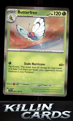 Butterfree 003/159 Pokemon Rare SV09: Journey Together Card NM