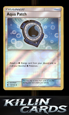 Aqua Patch 119/145 Pokemon Uncommon SM - Guardians Rising Card NM