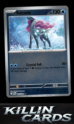 Reverse Holofoil Suicune 026/094 Pokemon Rare ME02: Phantasmal Flames Card NM