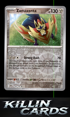 Reverse Holofoil Zamazenta - 146/182 146/182 Rare SV10: Destined Rivals NM