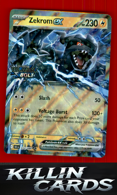 Zekrom ex (Black Bolt Stamped) 034/086 Pokemon Double Rare Miscellaneous Cards &