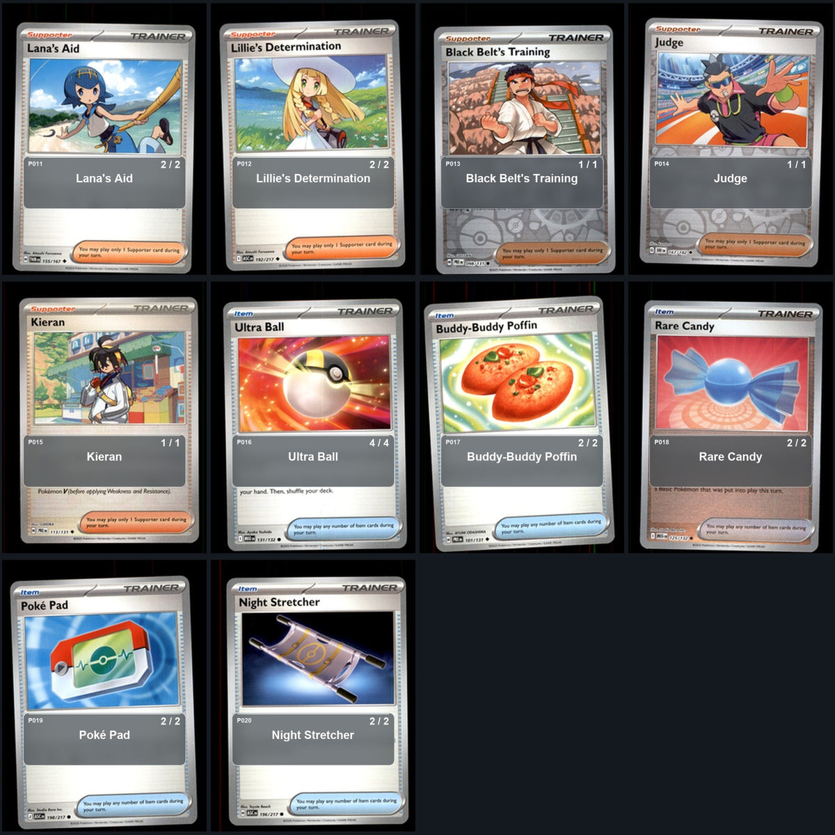 Partial Pokemon TCG NAIC 2026, New Orleans Ethan's Typhlosion Decklist 59 Cards Deck