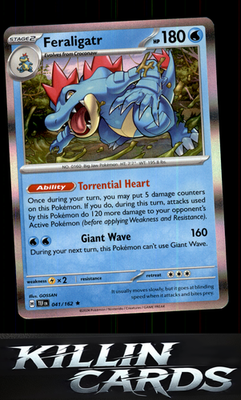 Feraligatr 041/162 Pokemon Rare SV05: Temporal Forces Card NM