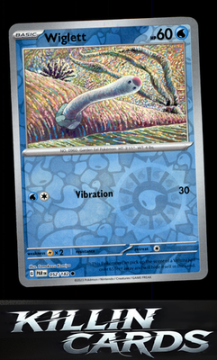 Reverse Holofoil Wiglett - 052/182 052/182 Pokemon Common SV04: Paradox Rift Car