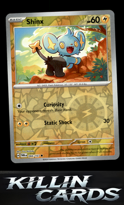 Reverse Holofoil Shinx 066/167 Pokemon Common SV06: Twilight Masquerade Card NM