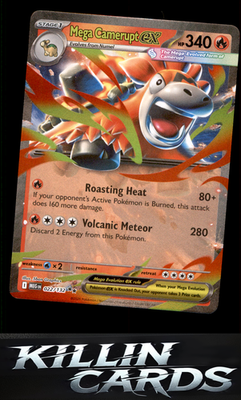Mega Camerupt ex - 022/132 022/132 Pokemon Double Rare ME01: Mega Evolution Card