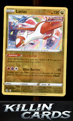 Latias 193/264 Pokemon Rare SWSH08: Fusion Strike Card NM