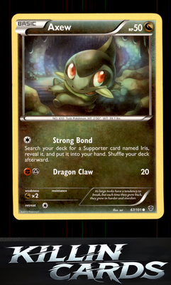 Axew 67/101 Pokemon Common Plasma Blast Card NM