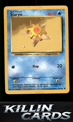 Staryu 065/102 Pokemon Common Base Set Card LP
