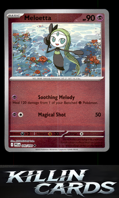 Reverse Holofoil Meloetta 040/094 Pokemon Uncommon ME02: Phantasmal Flames Card