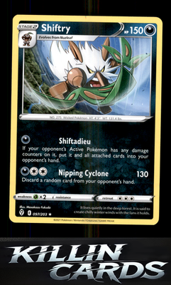 Shiftry 097/203 Pokemon Rare SWSH07: Evolving Skies Card NM