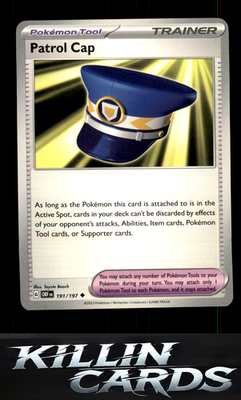 Patrol Cap 191/197 Pokemon Uncommon SV03: Obsidian Flames Card NM