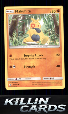 Makuhita 67/149 Pokemon Common SM Base Set Card NM