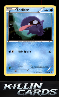 Shellder 31/146 Pokemon Common XY Base Set Card LP