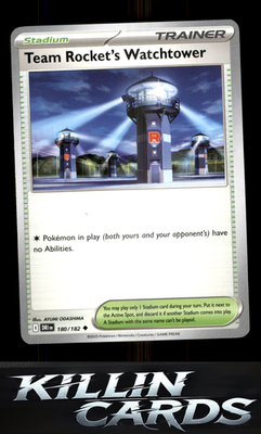 Team Rocket's Watchtower 180/182 Pokemon Uncommon SV10: Destined Rivals Card NM