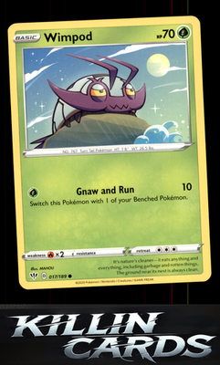 Wimpod 017/189 Pokemon Common SWSH03: Darkness Ablaze Card NM