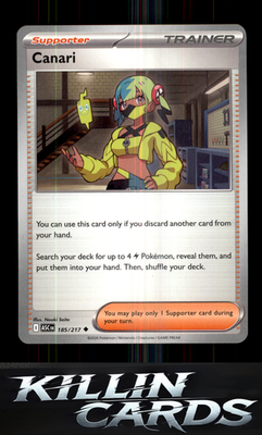 Canari - 185/217 185/217 Pokemon Uncommon ME: Ascended Heroes Card NM