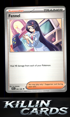 Fennel 082/086 Pokemon Uncommon SV: Black Bolt Card NM