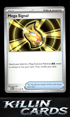 Mega Signal - 121/132 121/132 Pokemon Uncommon ME01: Mega Evolution Card NM