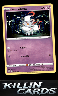 Hisuian Zorua 075/196 Pokemon Common SWSH11: Lost Origin Card NM