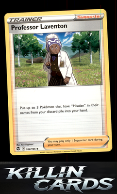 Professor Laventon 162/195 Pokemon Uncommon SWSH12: Silver Tempest Card NM