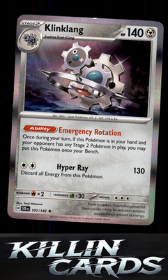 Klinklang 101/142 Pokemon Rare SV07: Stellar Crown Card NM