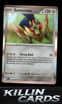 Zamazenta - 146/182 146/182 Pokemon Rare SV10: Destined Rivals Card NM