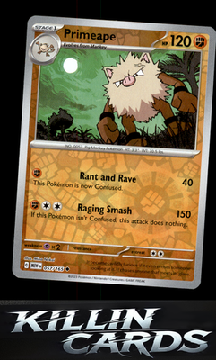 Reverse Holofoil Primeape 057/165 Pokemon Uncommon SV: Scarlet & Violet 151 Card