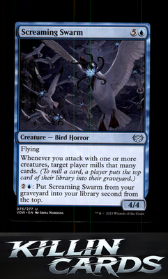 Screaming Swarm 75 Magic U Innistrad: Crimson Vow Card NM
