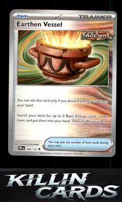 Earthen Vessel 106/131 Pokemon Uncommon SV: Prismatic Evolutions Card NM