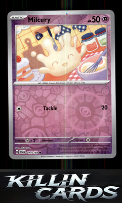 Reverse Holofoil Milcery 074/159 Pokemon Common SV09: Journey Together Card NM