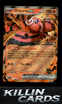Oricorio ex - 018/094 018/094 Pokemon Double Rare ME02: Phantasmal Flames Card N