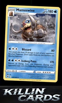 Mamoswine 033/189 Pokemon Rare SWSH10: Astral Radiance Card NM