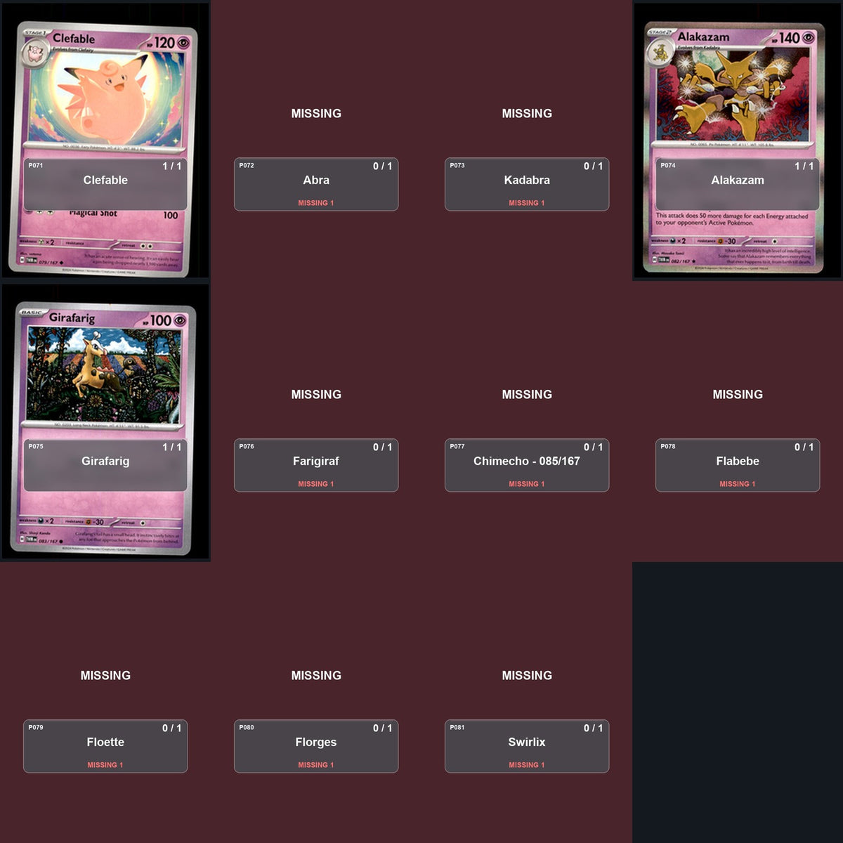 Pokemon TCG SV06: Twilight Masquerade C/UC/R Standard Set 59 Cards