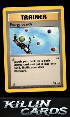Energy Search 59/62 Pokemon Common Fossil Card LP