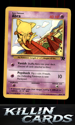 Abra 49/82 Pokemon Common Team Rocket Card LP