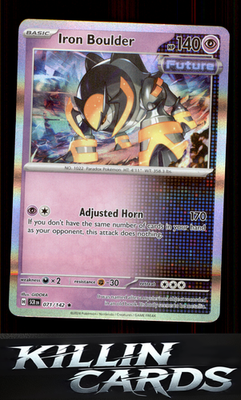 Iron Boulder 071/142 Pokemon Rare SV07: Stellar Crown Card NM