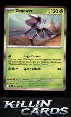 Genesect 008/094 Pokemon Rare ME02: Phantasmal Flames Card NM