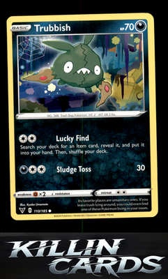 Trubbish 110/185 Pokemon Common SWSH04: Vivid Voltage Card NM