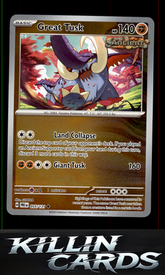 Reverse Holofoil Great Tusk 055/131 Pokemon Uncommon SV: Prismatic Evolutions Ca