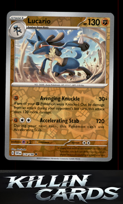 Reverse Holofoil Lucario - 114/198 114/198 Pokemon Uncommon SV01: Scarlet & Viol