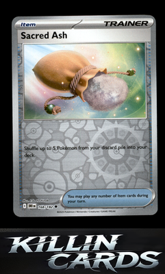 Reverse Holofoil Sacred Ash 168/182 Pokemon Uncommon SV10: Destined Rivals Card