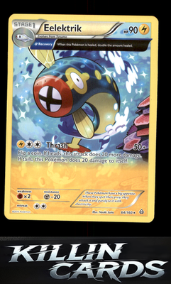 Eelektrik (Alpha) 64/160 Pokemon Rare XY - Primal Clash Card NM