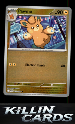 Reverse Holofoil Pawmo 033/094 Pokemon Common ME02: Phantasmal Flames Card NM